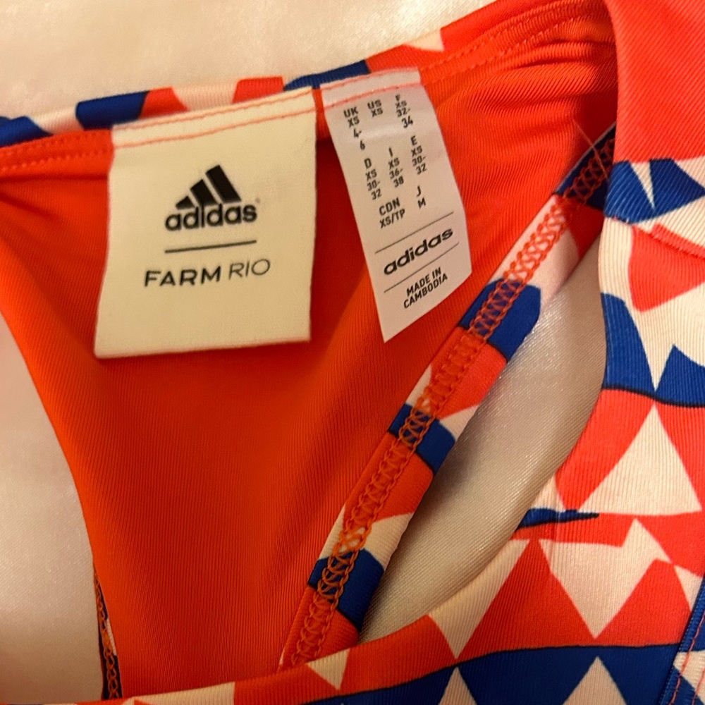 Adidas Red Geometric Maxi Dress - Picture 7 of 8